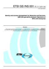 Norma ETSI GS INS 001-V1.1.1 1.3.2011 náhled