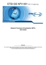Norma ETSI GS NFV 001-V1.1.1 10.10.2013 náhled