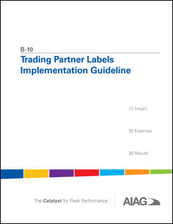 Publikace AIAG Trading Partner Labels Implementation Guideline 1.6.2004 náhled