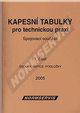 Publikace  Kapesní tabulky pro technickou praxi. Spojovací součásti - část 1. Šrouby, matice, podložky 1.1.2005 náhled