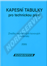 Publikace  Kapesní tabulky pro technickou praxi. Značky neželezných kovových materiálů 1.1.2005 náhled