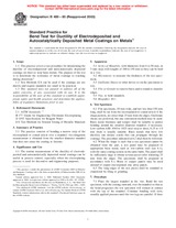 NEPLATNÁ ASTM B489-85(2003) 1.10.2003 náhled
