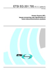 Norma ETSI EG 201795-V1.1.1 11.7.2000 náhled