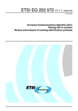 Náhled ETSI EG 202072-V1.1.1 17.9.2002