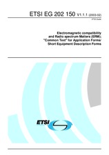 ETSI EG 202150-V1.1.1 18.2.2003