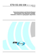 Norma ETSI EG 202238-V1.1.1 27.10.2003 náhled