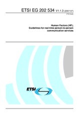 Náhled ETSI EG 202534-V1.1.3 12.7.2007