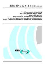 Norma ETSI EN 300113-1-V1.3.1 20.3.2001 náhled