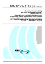 Norma ETSI EN 300113-2-V1.4.1 20.7.2007 náhled