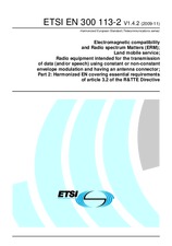 Norma ETSI EN 300113-2-V1.4.2 26.11.2009 náhled