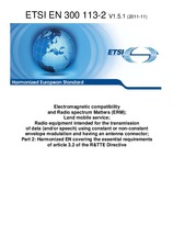 Norma ETSI EN 300113-2-V1.5.1 25.11.2011 náhled