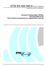 ETSI EN 300392-9-V1.2.1 7.1.2004