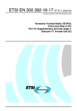 ETSI EN 300392-10-17-V1.2.1 27.5.2002
