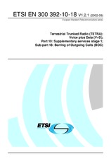 ETSI EN 300392-10-18-V1.2.1 17.9.2002