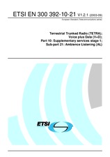 ETSI EN 300392-10-21-V1.2.1 2.9.2003