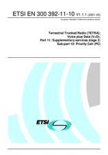 ETSI EN 300392-11-10-V1.1.1 28.5.2001