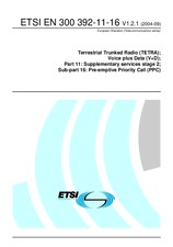 ETSI EN 300392-11-16-V1.2.1 20.9.2004