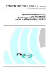 ETSI EN 300392-11-18-V1.1.1 7.8.2001
