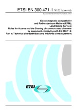ETSI EN 300471-1-V1.2.1 11.5.2001