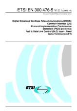 ETSI EN 300476-5-V1.2.1 27.11.2000
