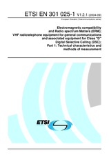 Norma ETSI EN 301025-1-V1.2.1 14.9.2004 náhled
