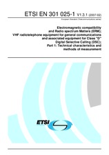Norma ETSI EN 301025-1-V1.3.1 19.2.2007 náhled