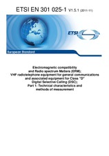 Norma ETSI EN 301025-1-V1.5.1 14.11.2011 náhled