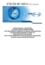 Norma ETSI EN 301025-3-V1.5.1 26.9.2013 náhled