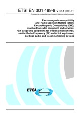 Norma ETSI EN 301489-9-V1.2.1 30.11.2001 náhled