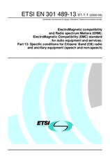 Norma ETSI EN 301489-13-V1.1.1 28.9.2000 náhled