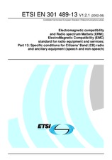 Norma ETSI EN 301489-13-V1.2.1 29.8.2002 náhled