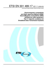 Norma ETSI EN 301489-17-V2.1.1 12.5.2009 náhled