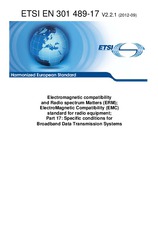 Norma ETSI EN 301489-17-V2.2.1 4.9.2012 náhled