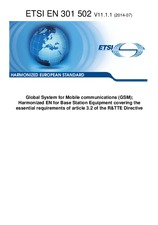 Norma ETSI EN 301502-V11.1.1 4.7.2014 náhled