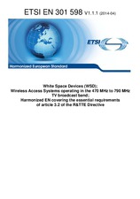 Norma ETSI EN 301598-V1.1.1 23.4.2014 náhled