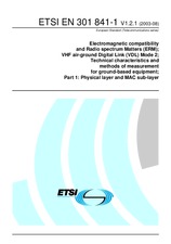 Norma ETSI EN 301841-1-V1.2.1 21.8.2003 náhled