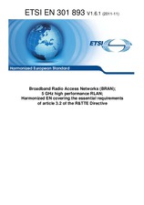 Norma ETSI EN 301893-V1.6.1 14.11.2011 náhled