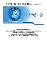 Norma ETSI EN 301908-18-V6.2.1 29.11.2012 náhled