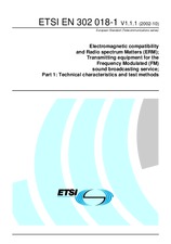 Norma ETSI EN 302018-1-V1.1.1 1.10.2002 náhled