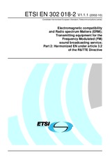 Norma ETSI EN 302018-2-V1.1.1 1.10.2002 náhled