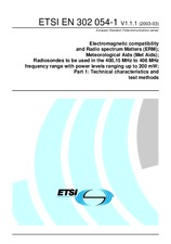 Náhled ETSI EN 302054-1-V1.1.1 24.3.2003