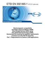 Norma ETSI EN 302065-1-V1.3.1 15.4.2014 náhled