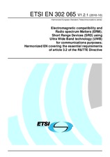 Norma ETSI EN 302065-V1.2.1 28.10.2010 náhled
