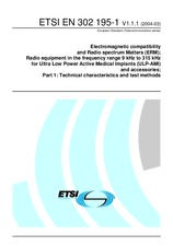 Norma ETSI EN 302195-1-V1.1.1 18.3.2004 náhled