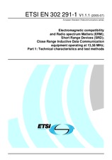 Náhled ETSI EN 302291-1-V1.1.1 13.7.2005