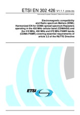 Norma ETSI EN 302426-V1.1.1 11.9.2006 náhled