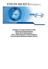 Norma ETSI EN 302637-3-V1.2.2 28.11.2014 náhled