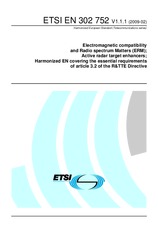 Norma ETSI EN 302752-V1.1.1 17.2.2009 náhled