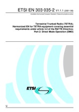 Norma ETSI EN 303035-2-V1.1.1 25.6.2001 náhled
