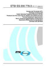 ETSI ES 200778-3-V1.1.1 24.1.2002